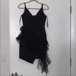 BCBG ruffle dress